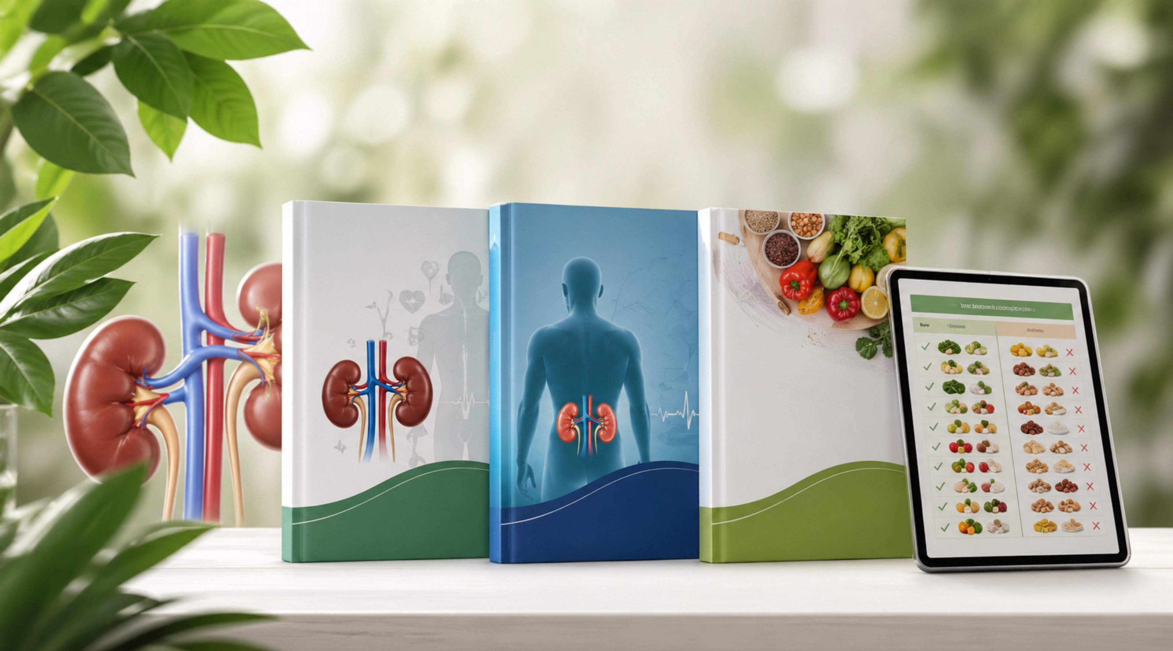 Online kidney health store offering guides on kidney disease, transplant support, and renal diet