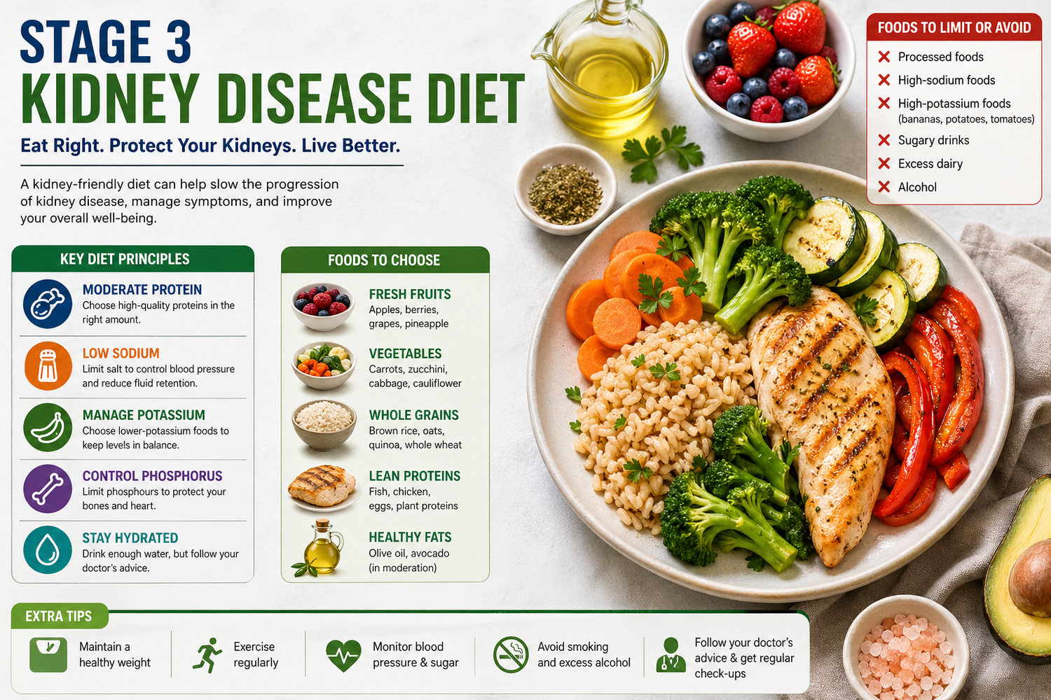 Stage 3 Kidney Disease Diet: The Complete Guide to Protect Your Kidneys and Stay Healthy - International Kidney Health – Kidney Disease Guide & Diet Plan