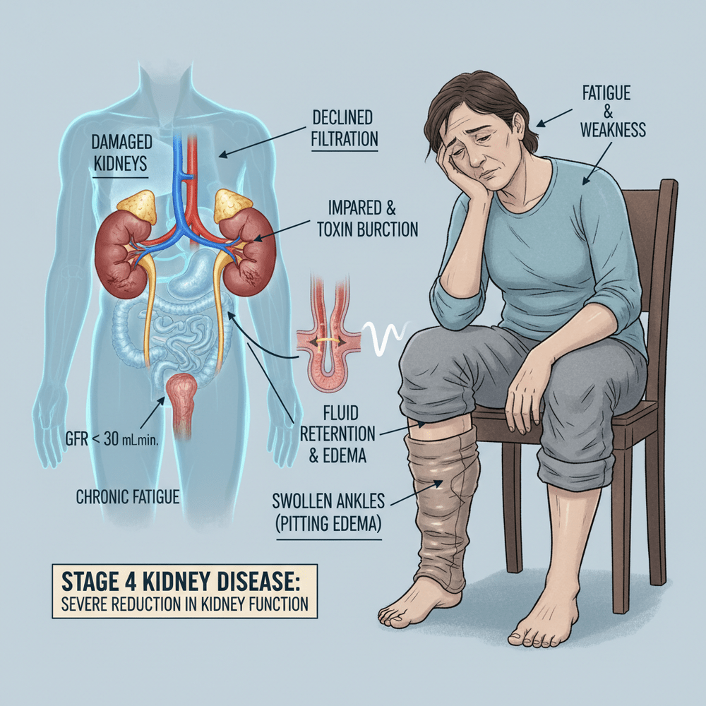 Understanding the Symptoms of Stage 4 Kidney Disease - International Kidney Health – Kidney Disease Guide & Diet Plan