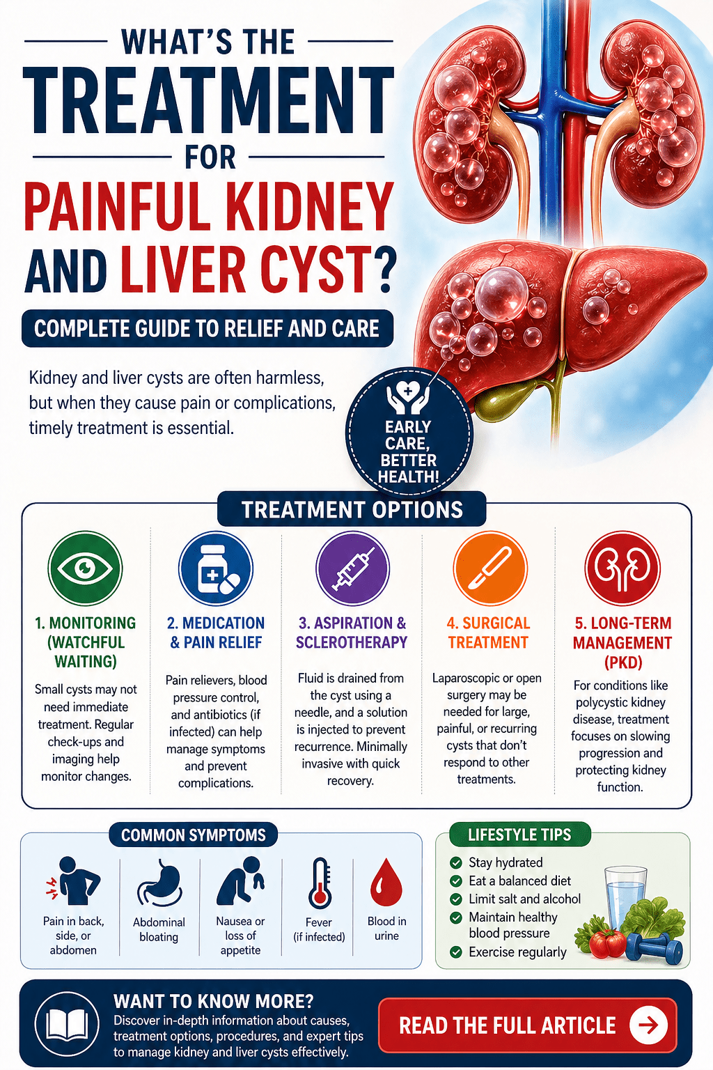 What’s the Treatment for Painful Kidney and Liver Cysts? - International Kidney Health – Kidney Disease Guide & Diet Plan