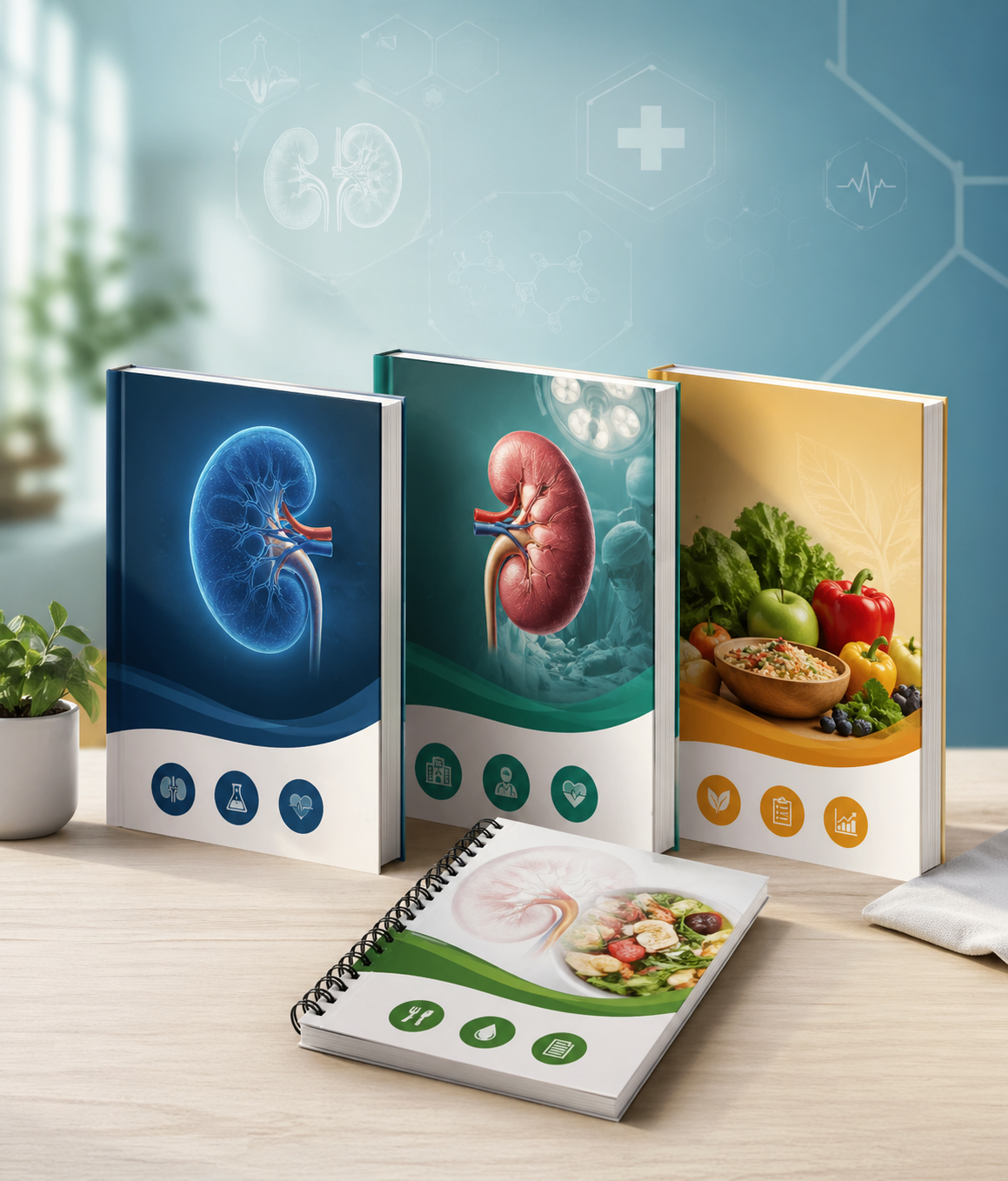 Healthcare ebooks and resources for kidney disease management, transplant journey, and nutrition