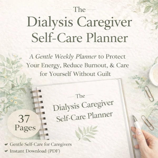 The Dialysis Caregiver Self-Care Planner /A Gentle Weekly Planner to Protect Your Energy, Reduce Burnout, and Care for Yourself Without Guilt