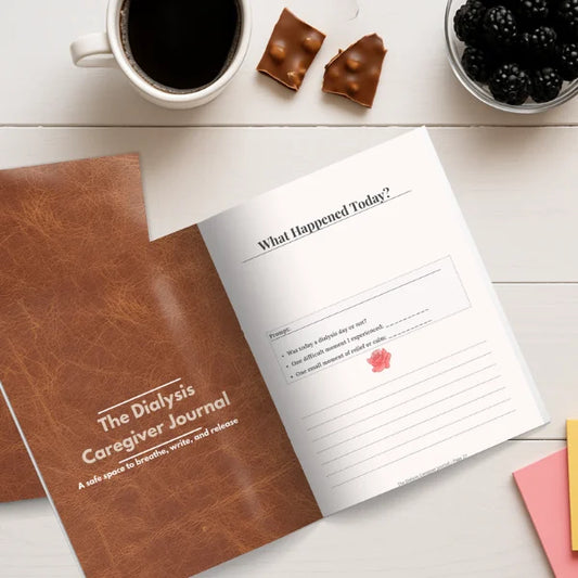 The Elegant Dialysis Caregiver Journal – Your Safe Space to Reflect, Release & Recharge
